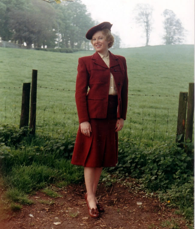 Caroline Fields on set in All Creatures Great and Small