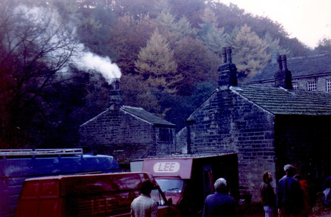 Caroline Fields on set in The Luddites