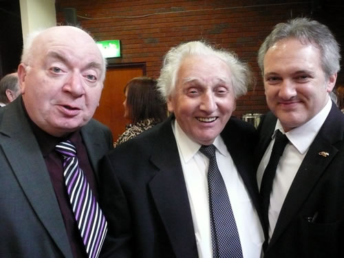 Pete Lindup with Fred Van Buren of 'The Great Yoxani's' and his Son the great Illusionist Andrew Van Buren