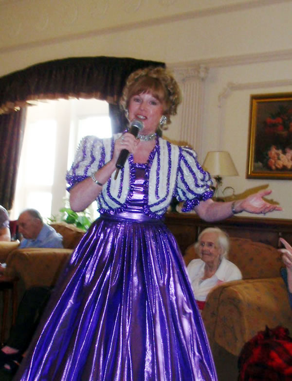 Caroline performing in Ilkley