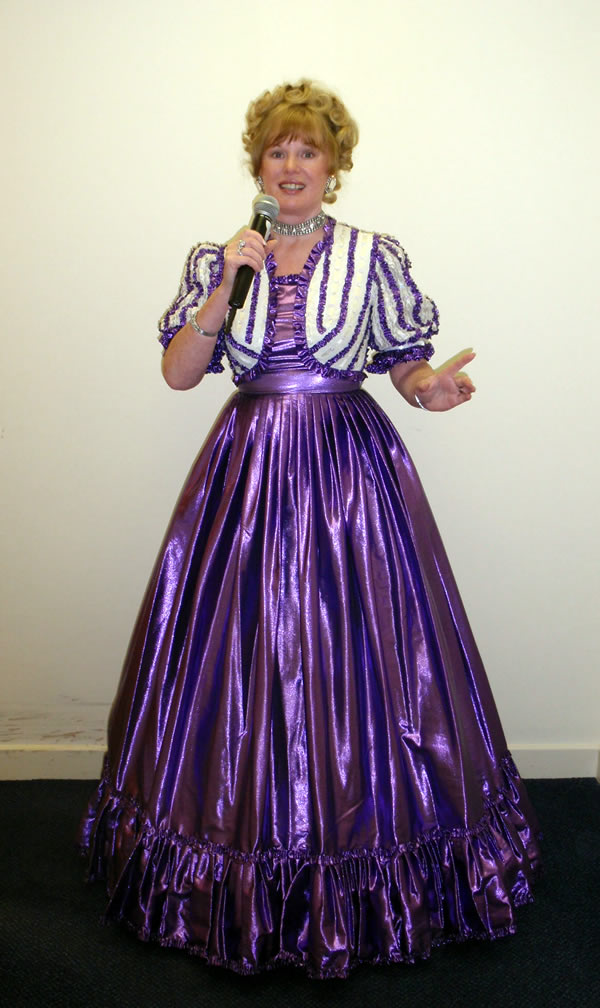 Caroline performing in Ilkley