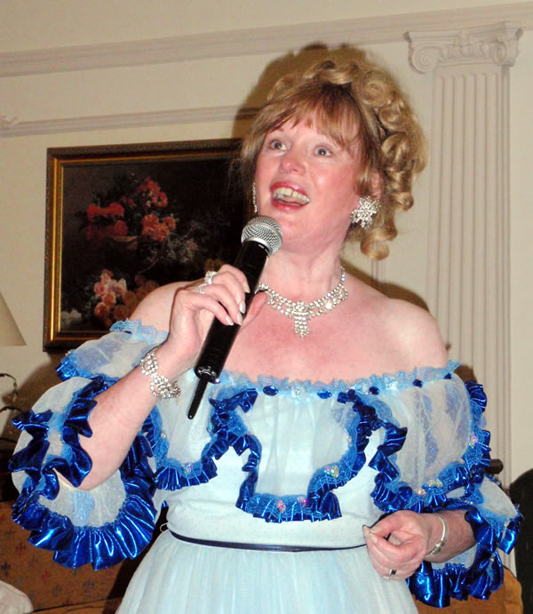 Caroline performing in Ilkley