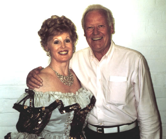 Photograph of Caroline Fields with Craig Douglas.
