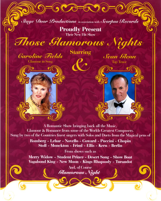 Image of flyer for Those Glamorous Nights