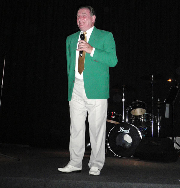 Dusty Young on stage 