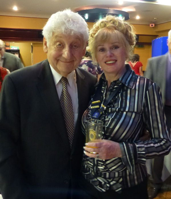 Freddie and Caroline after the show