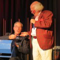 Bernie Clifton and Kenny Cantor doing the raffle