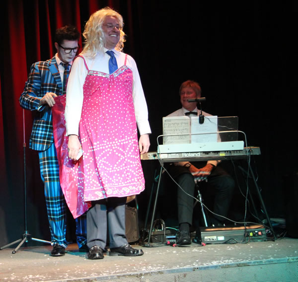 Antonio and 'assistant' Simon