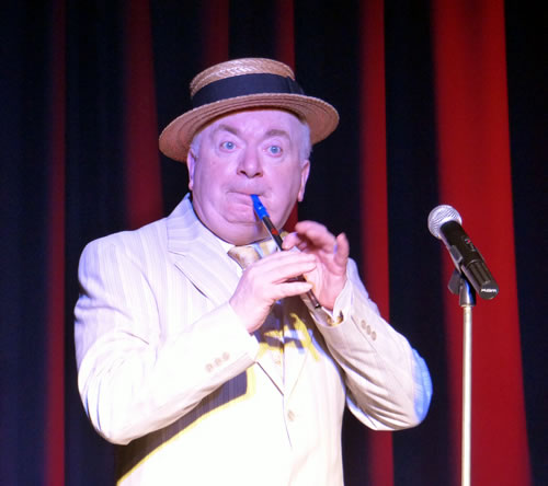 Pete Lindup - Our compere and great Multi-instrumentalist.